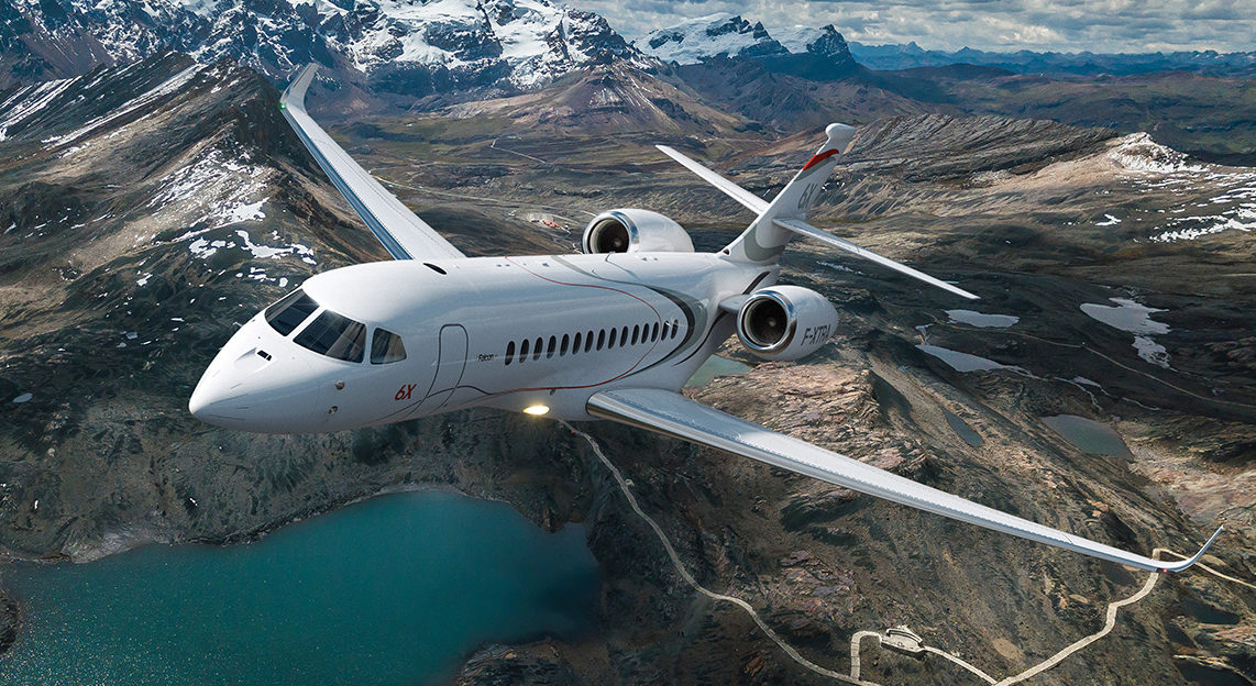 Dassault Falcon 6X long range jet for New York charter