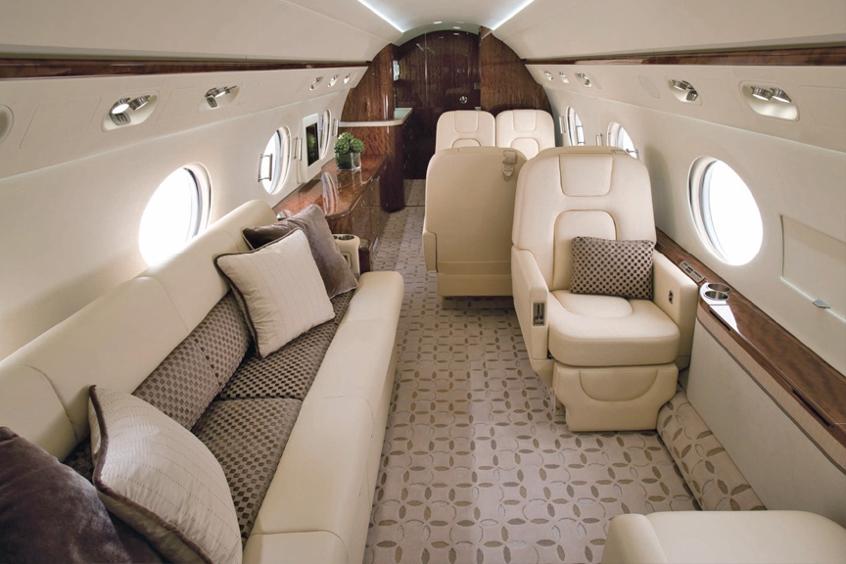 Gulfstream G350 cabin for New York charter