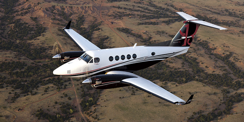 Beechcraft King Air 250 cabin for New York charter