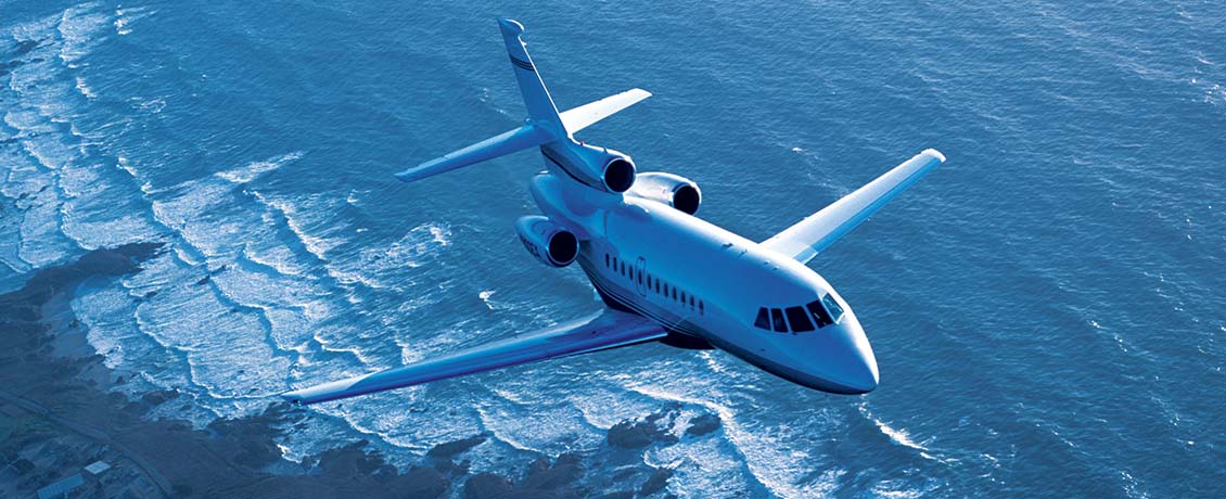 Dassault Falcon 900EX cabin for New York charter
