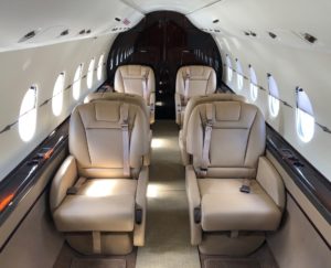 Hawker 4000 view for New York charter