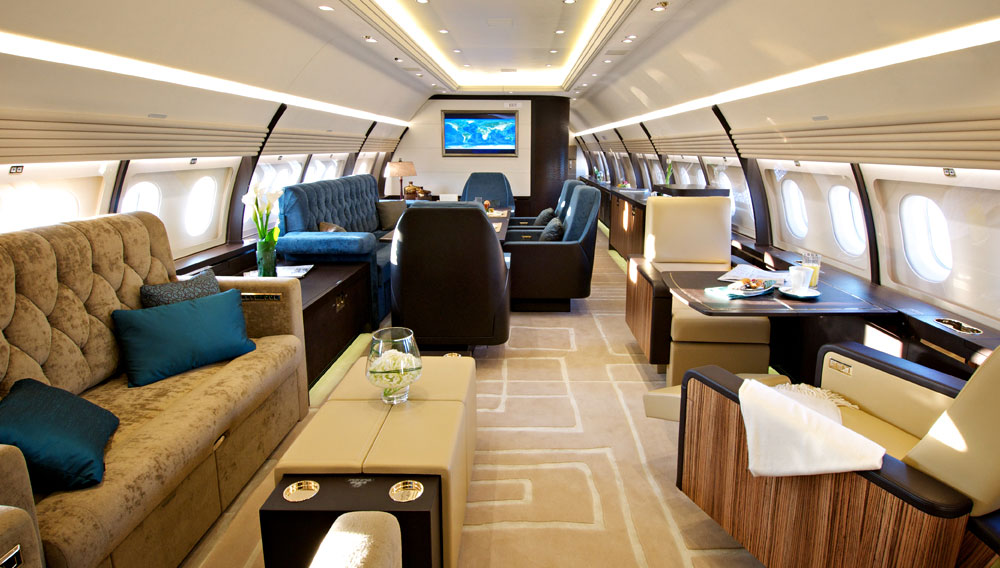 Airbus A320 (VIP) cabin for New York charter