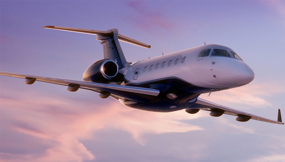 Embraer Legacy 500 super midsize jet for New York charter