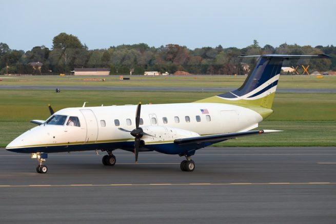 Embraer EMB-120 Brasilia cargo aircraft for New York charter
