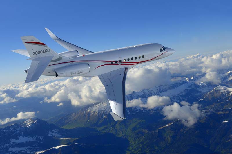Dassault Falcon 2000LXS heavy jet for New York charter