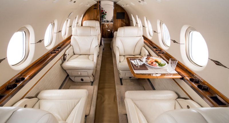 Hawker 800 / 800XP cabin for New York charter