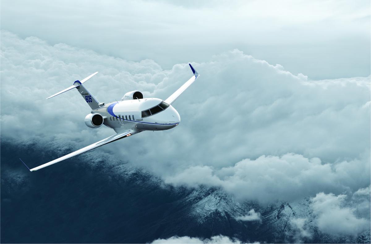 Bombardier Challenger 605 cabin for New York charter