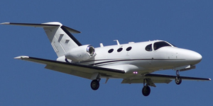 Cessna Citation Mustang view for New York charter