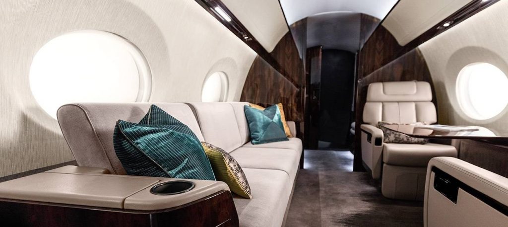 Gulfstream G600 cabin for New York charter