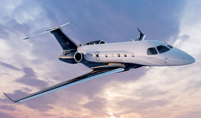 Embraer Legacy 450 midsize jet for New York charter