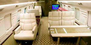 Bombardier Challenger 600 view for New York charter