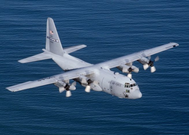 Lockheed C-130 Hercules cargo aircraft for New York charter