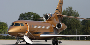 Dassault Falcon 7X view for New York charter
