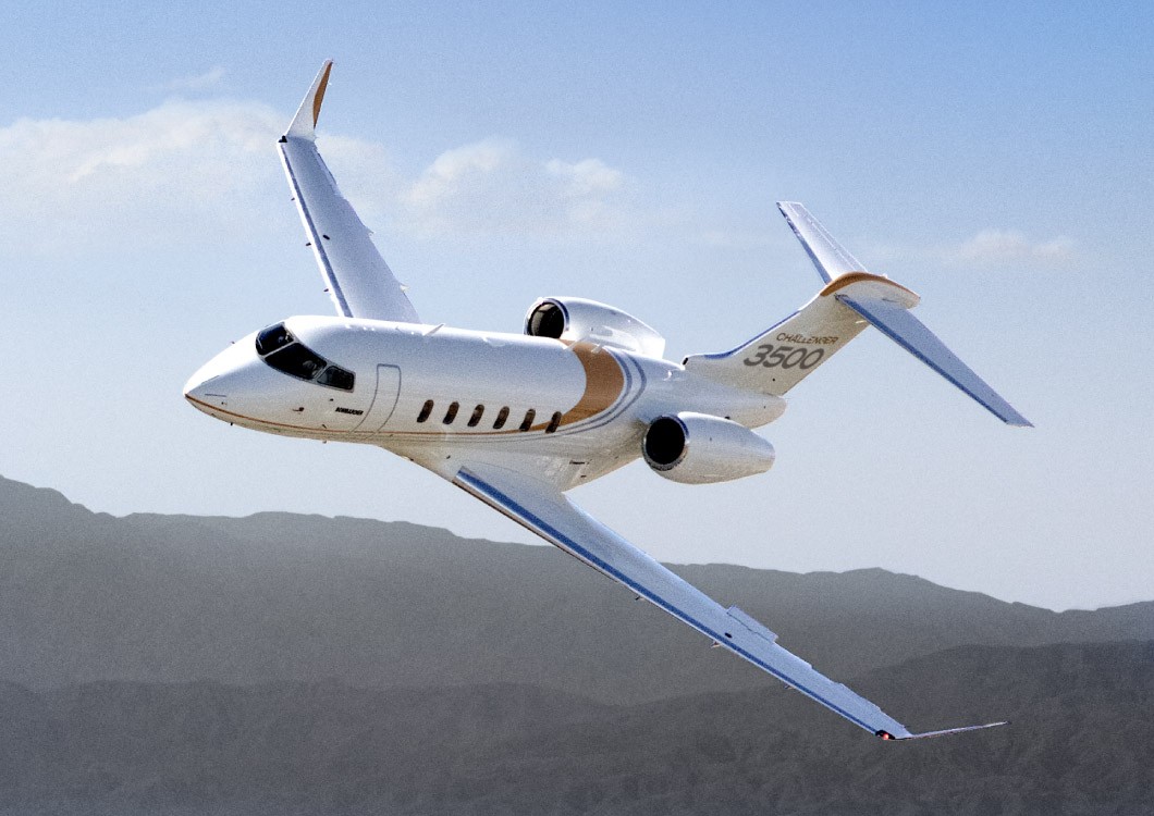 Bombardier Challenger 3500 super midsize jet for New York charter