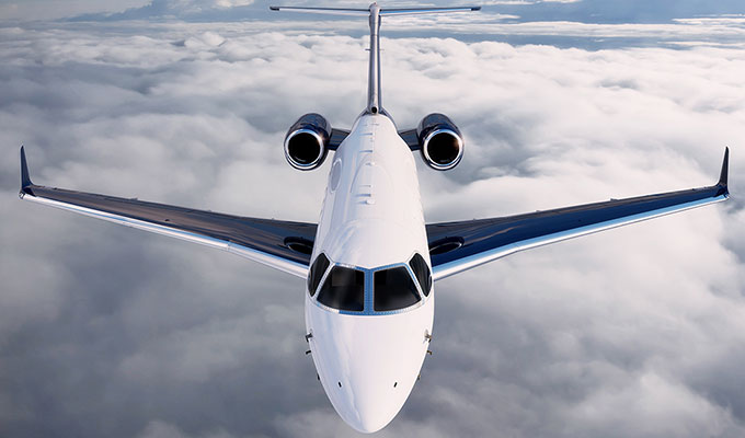 Embraer Legacy 450 cabin for New York charter