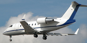 Bombardier Challenger 600 cabin for New York charter