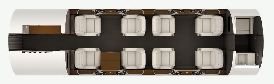Bombardier Challenger 350 view for New York charter
