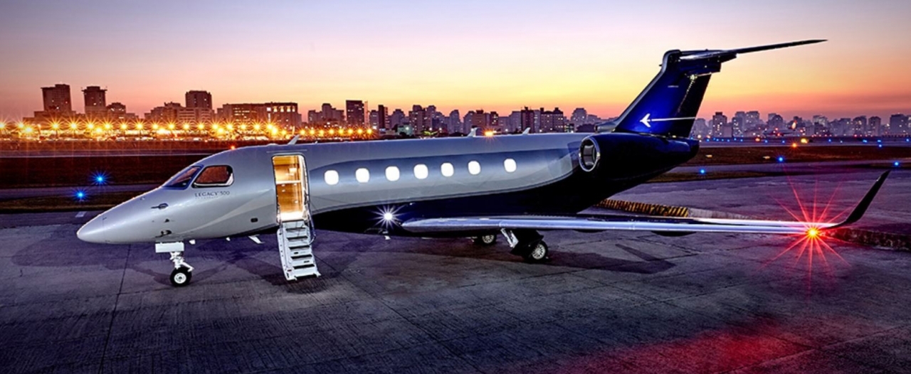 Embraer Legacy 500 view for New York charter