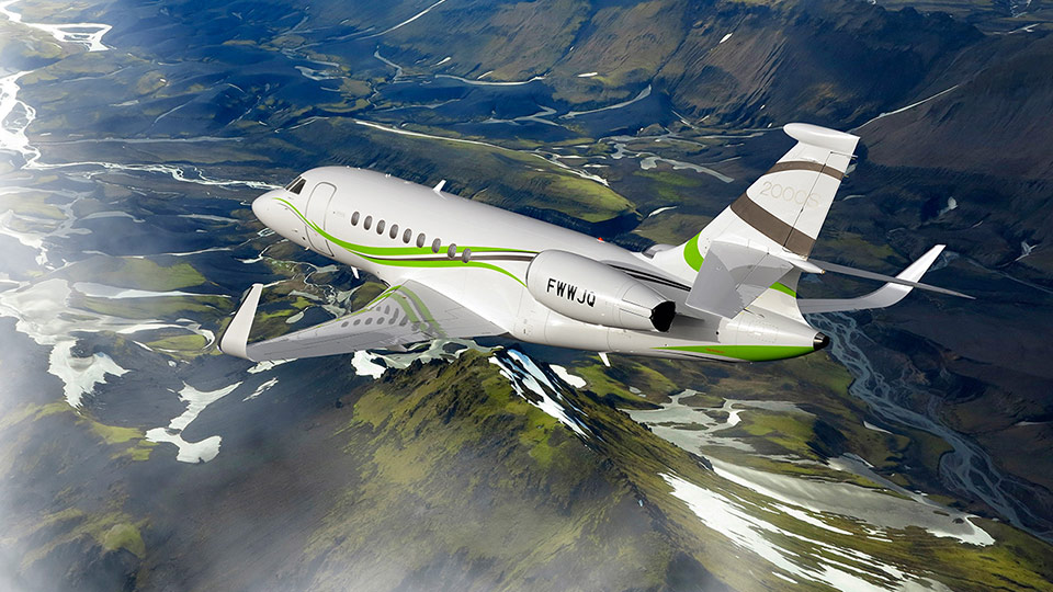 Dassault Falcon 2000S heavy jet for New York charter