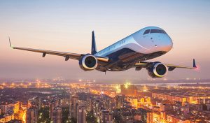 Embraer Lineage 1000 cabin for New York charter
