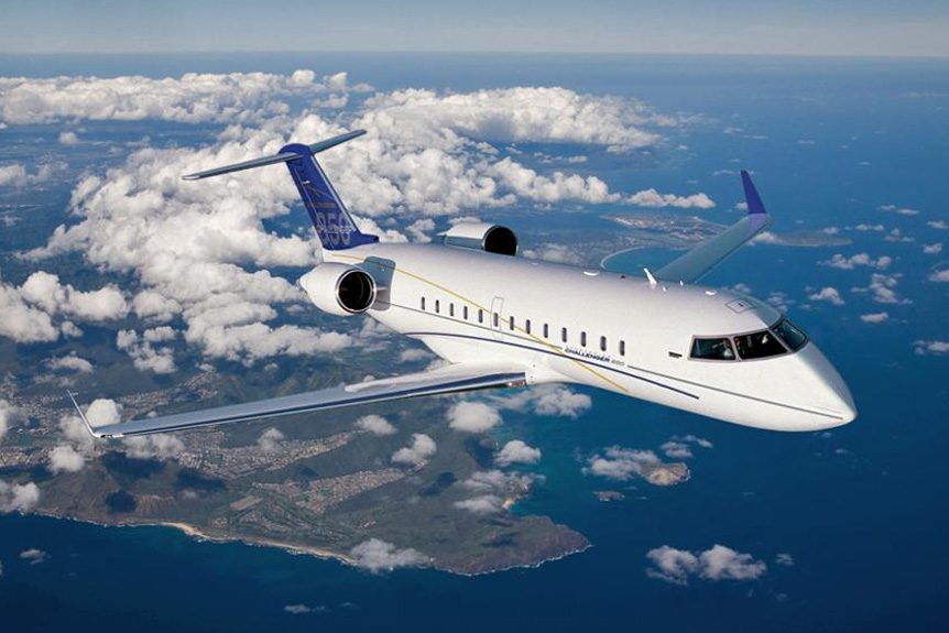 Challenger 850 cabin for New York charter