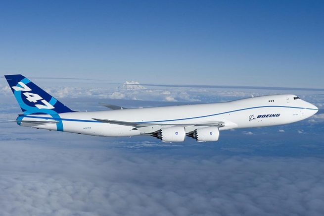 Boeing 747-8F cargo aircraft for New York charter