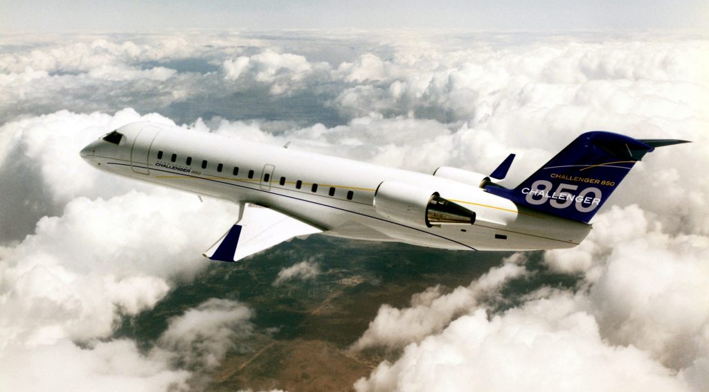 Challenger 850 vip airliner for New York charter
